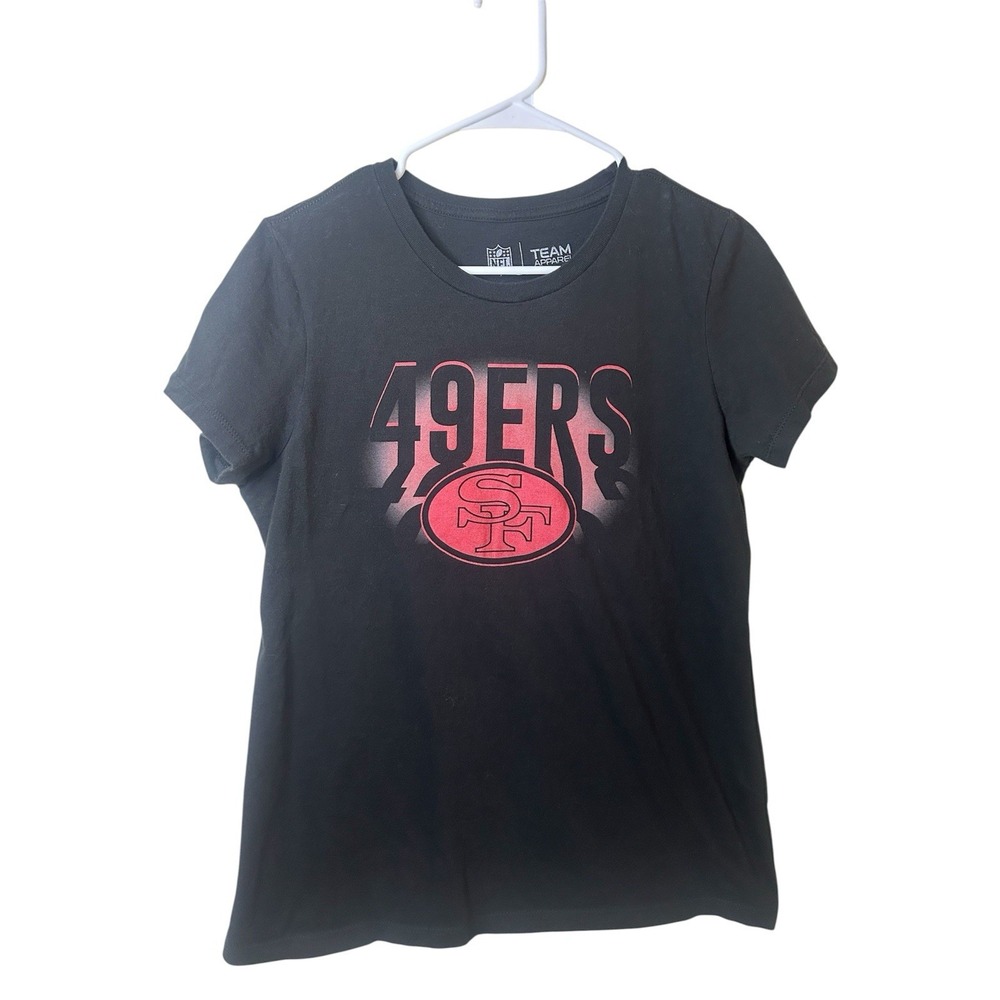 NFL Team Apparel Forty Niners Short Sleeve San Francisco Women's Shirt Large